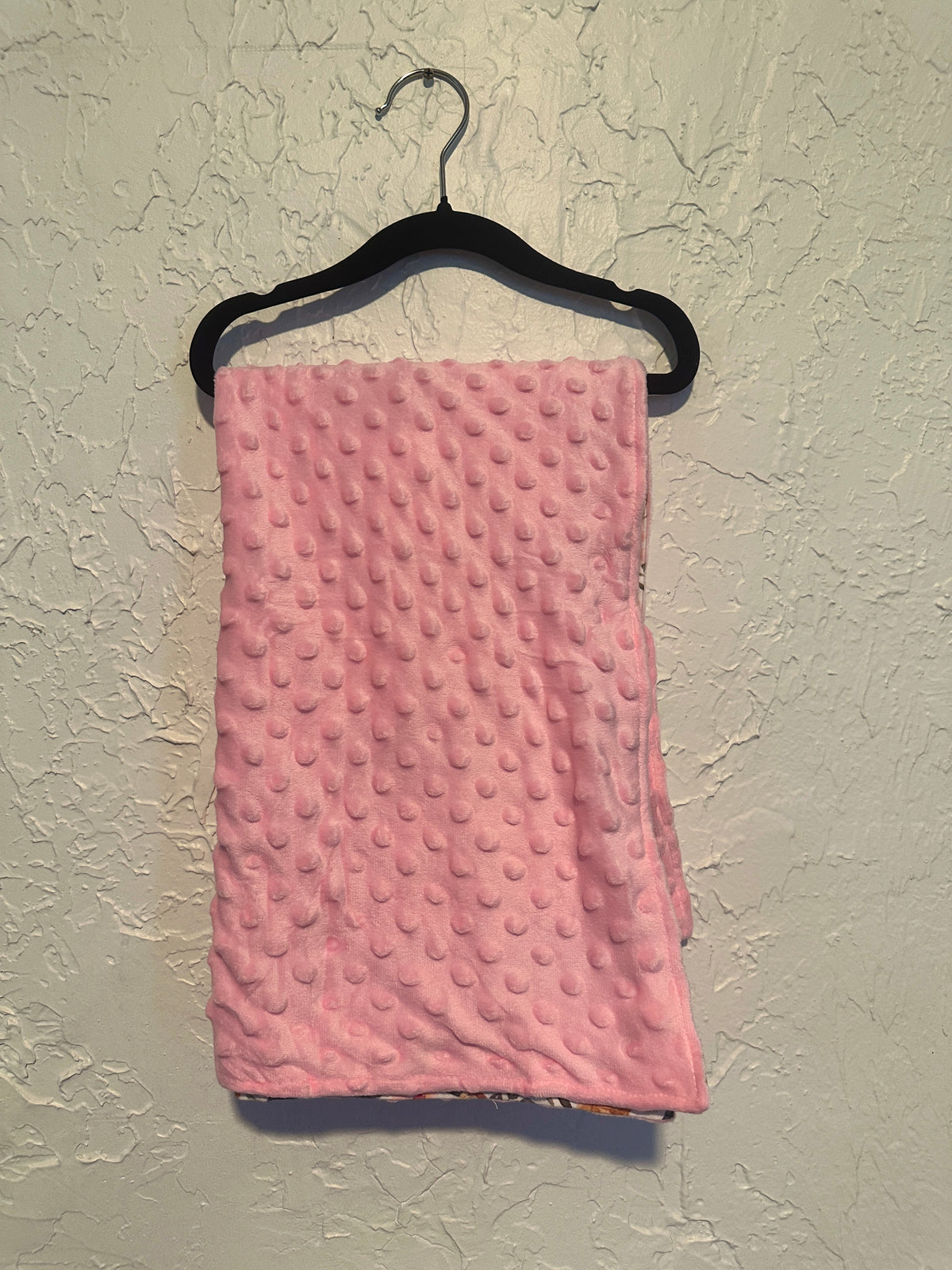 Pink Floral Cow Blanket