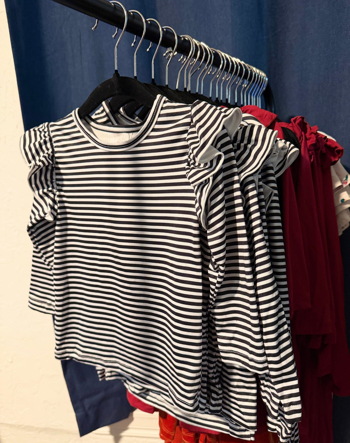 Striped Ruffle Top