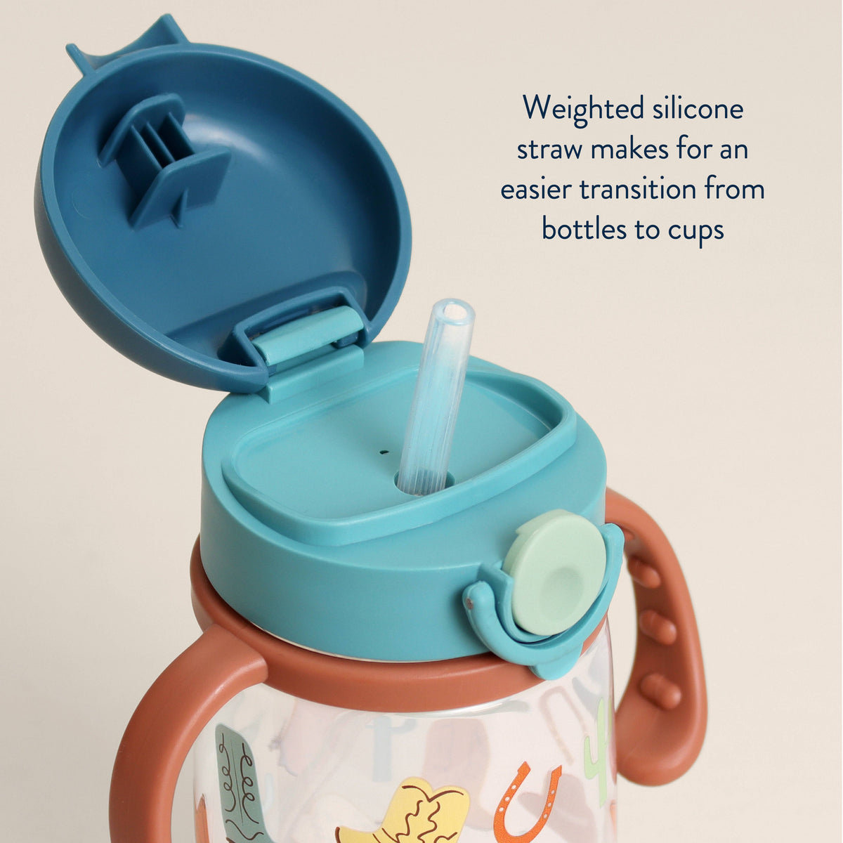 Straw Cup With Snap-Close Lid: Giddy Up!