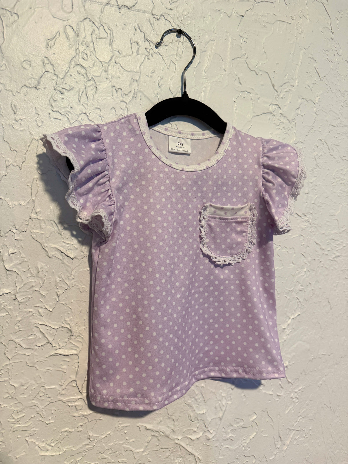 Lavender Polka Dot Set