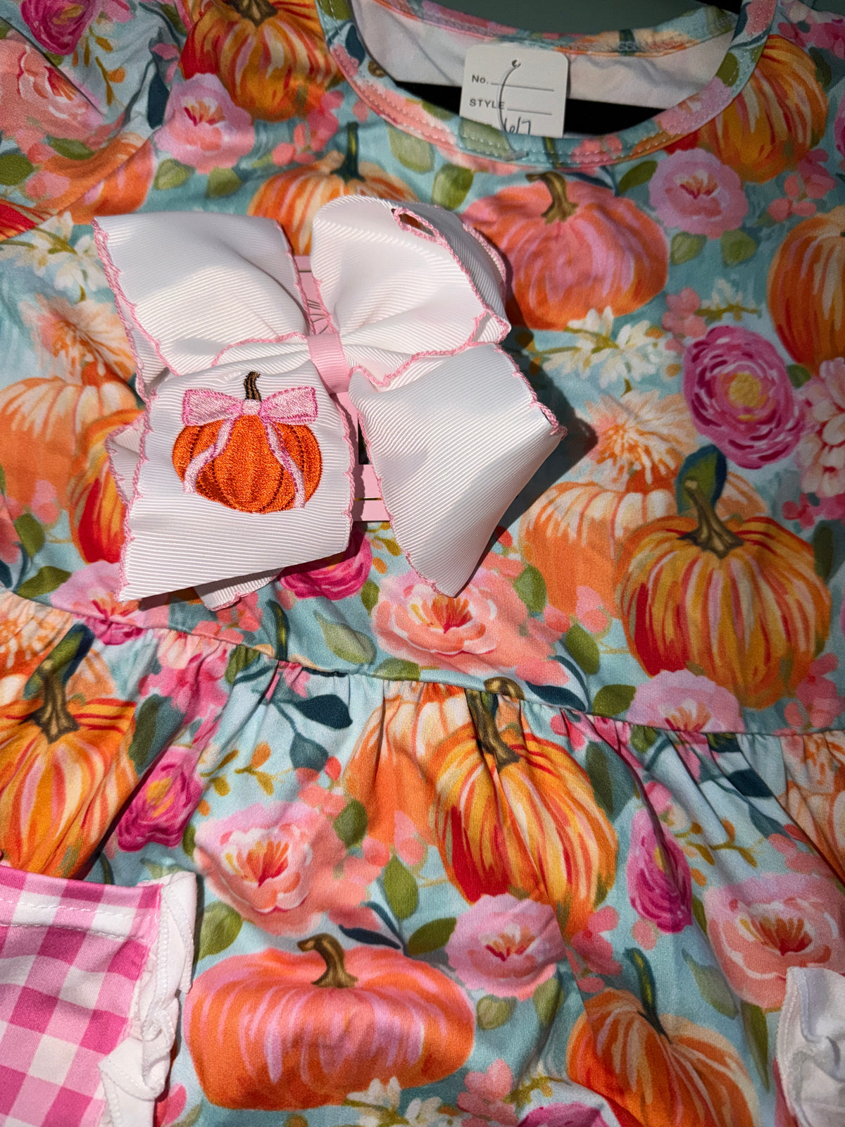 Pumpkin Clip Bow 🧡🎀