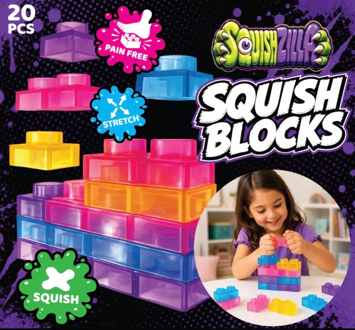 Squishy Blocks Set of 40