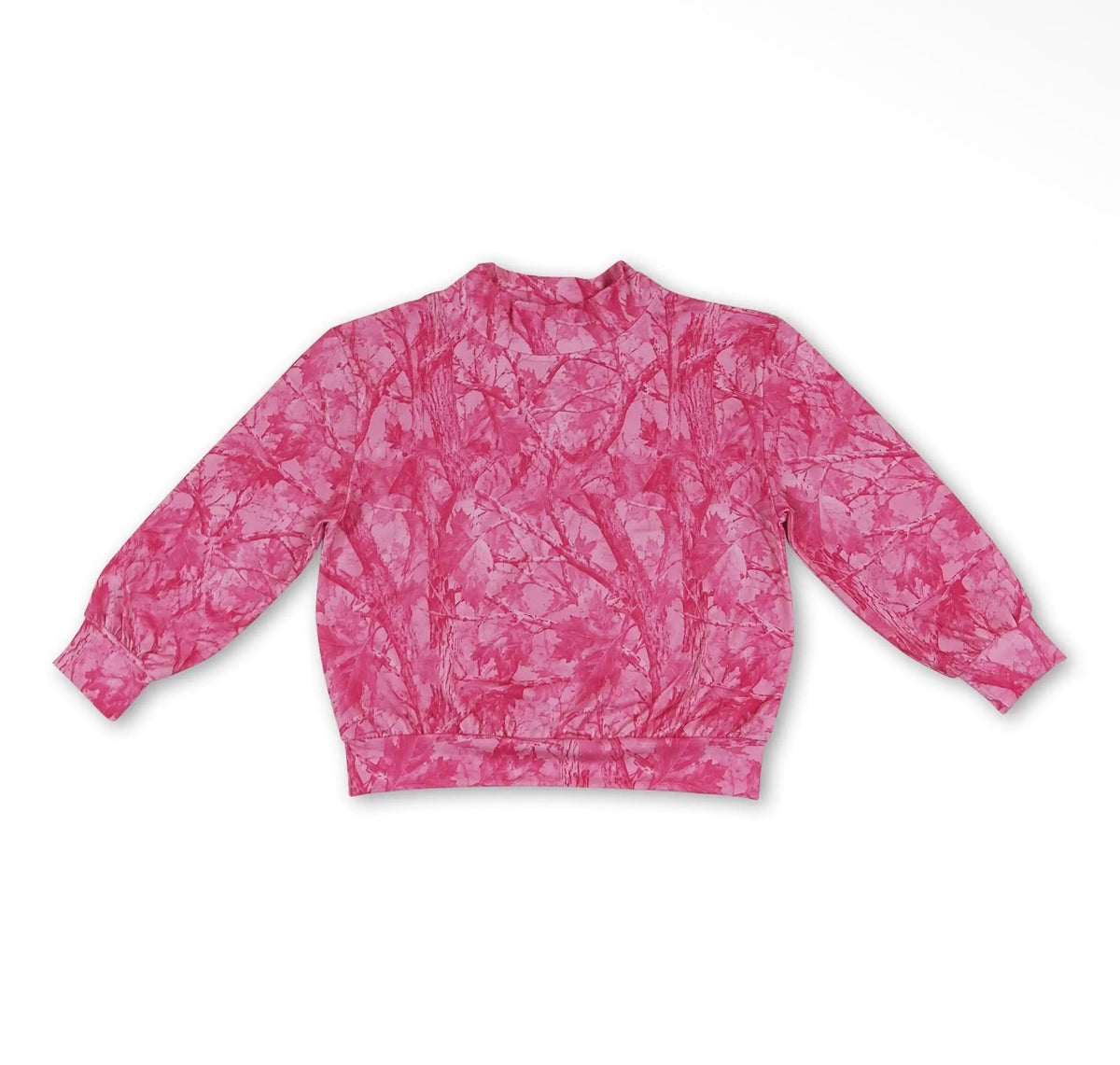 *PREORDER* Kids Pink Camo Mock Neck Sweatshirt 🩷