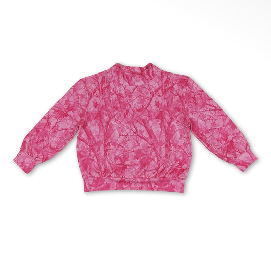 *PREORDER* Kids Pink Camo Mock Neck Sweatshirt 🩷