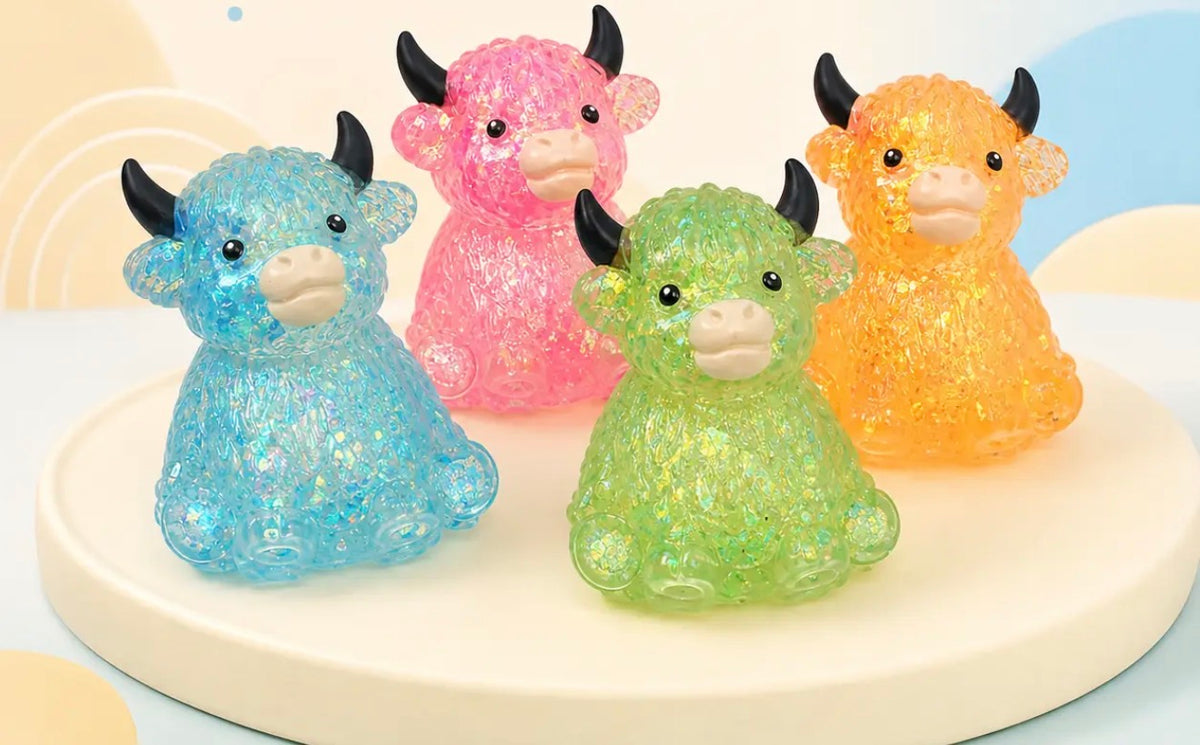 Squishy Glitter Highland Cows 🐮