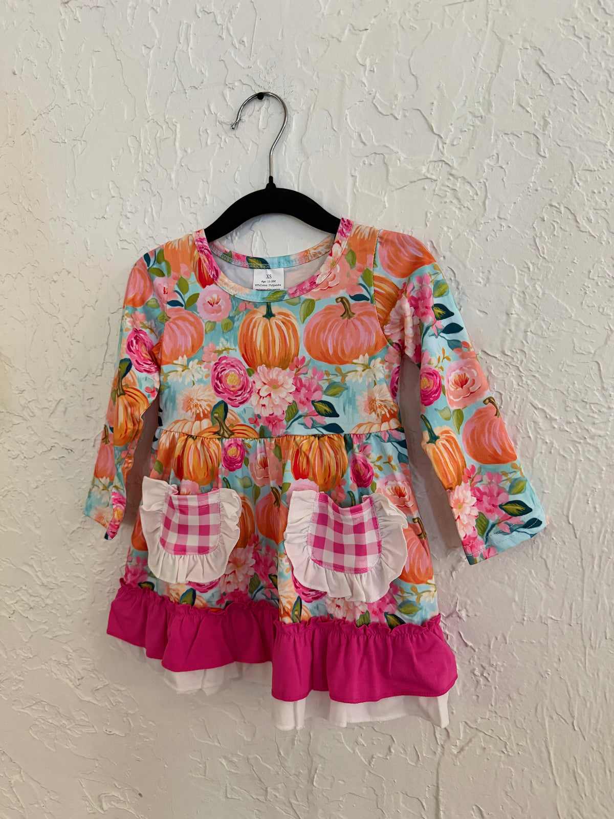 Floral Pumpkin Dress 🧡🌸