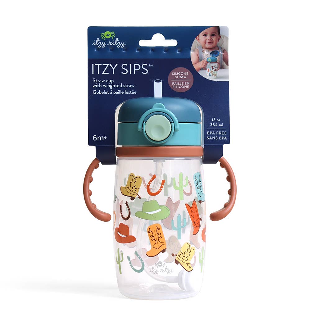 Straw Cup With Snap-Close Lid: Giddy Up!
