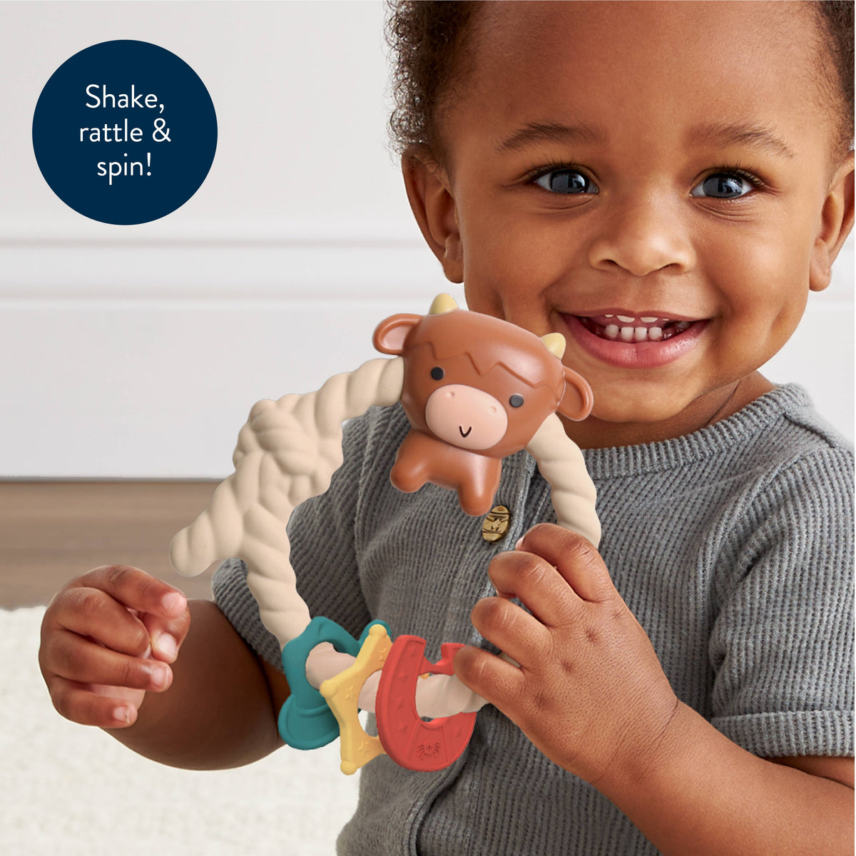 Highland Cow Silicone Teether