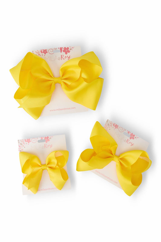 Yellow Hair Bow