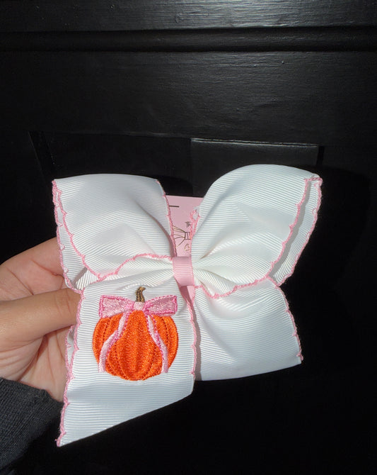 Pumpkin Clip Bow 🧡🎀