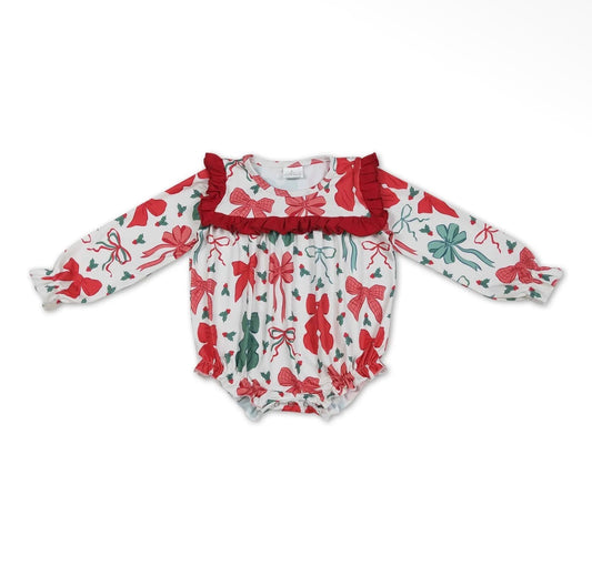 *PREORDER* Christmas Bow Romper