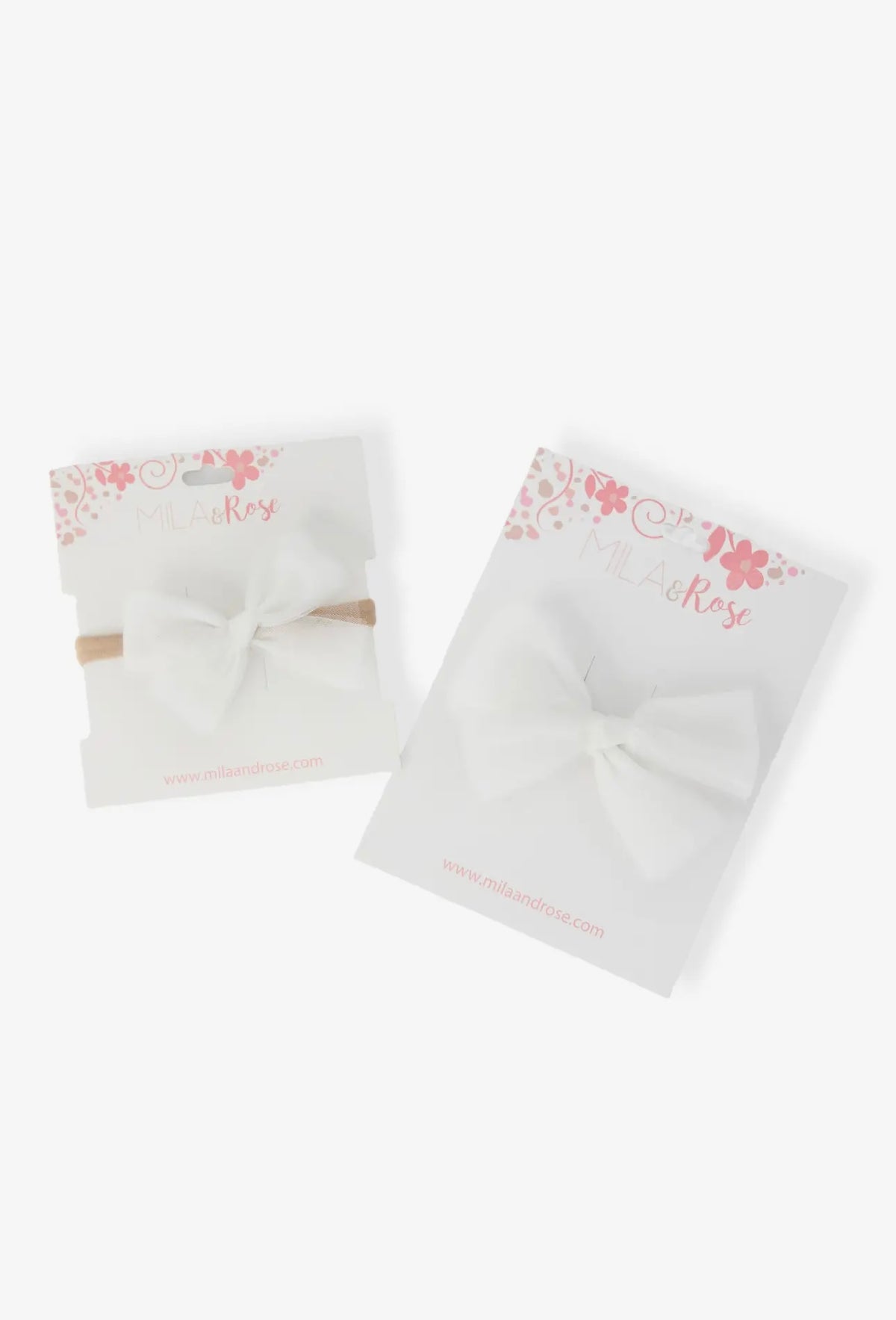 Clip/Headband White Tulle Bow