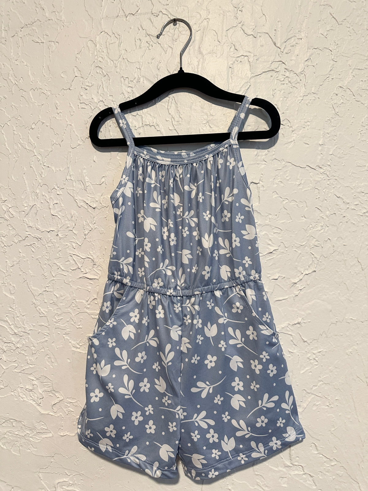 Blue Floral Romper