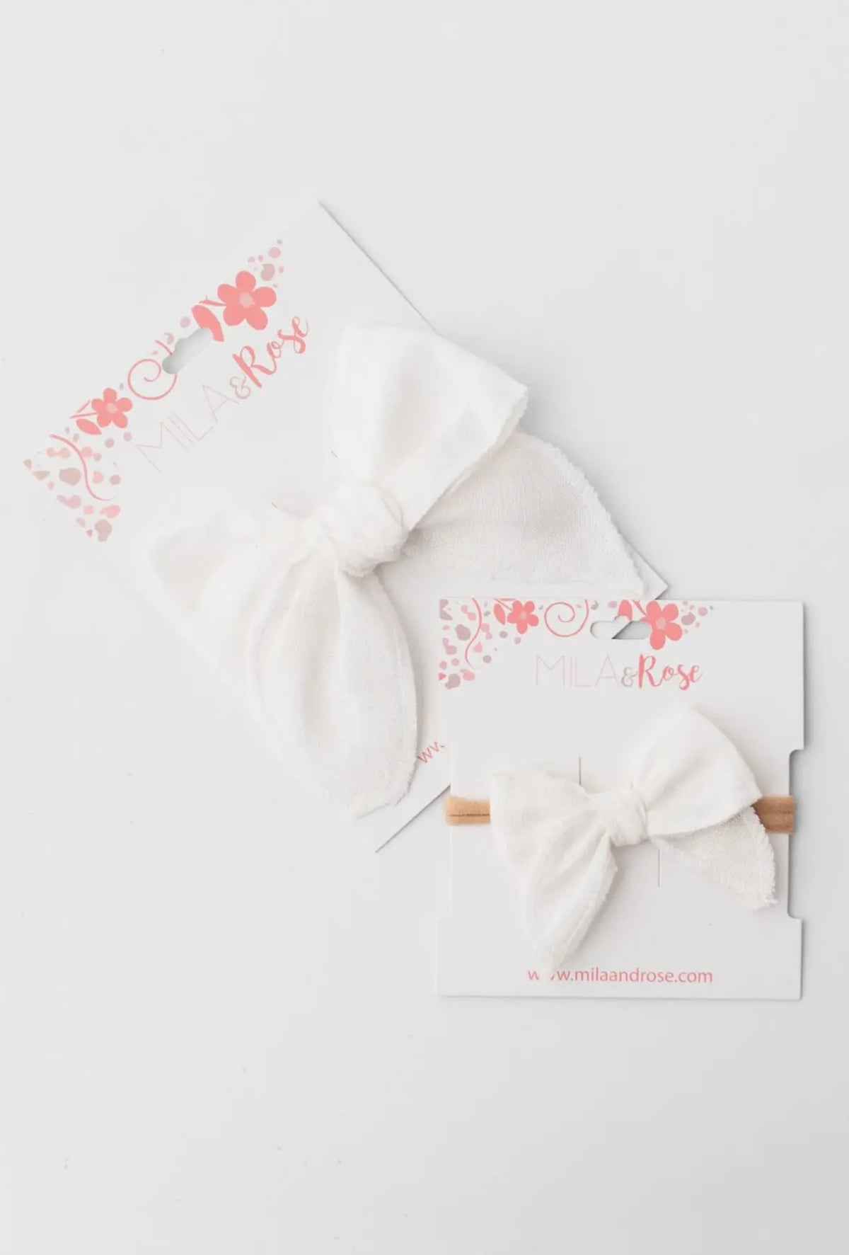 Headband White Bow