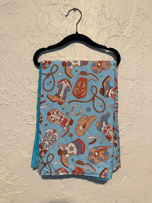 Western Boots Blanket