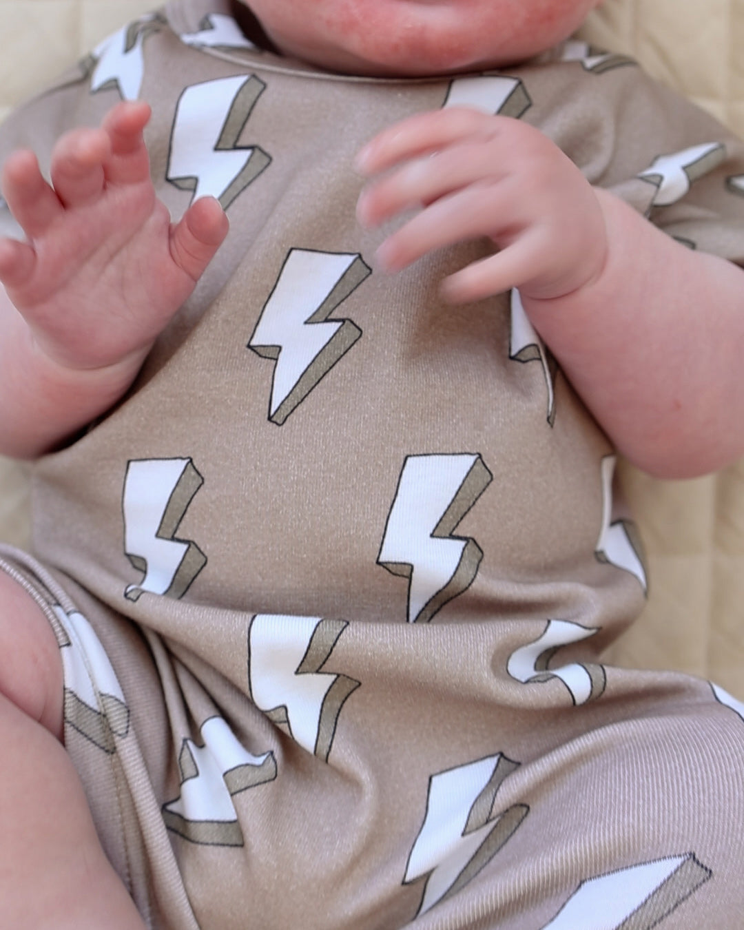 Cotton Romper | Electric Beige