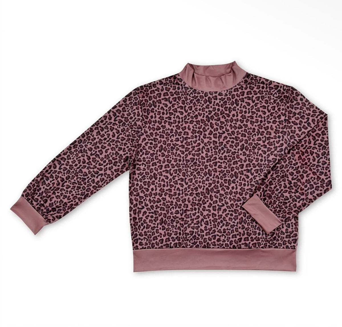 Mommy & Me Leopard Mock Neck