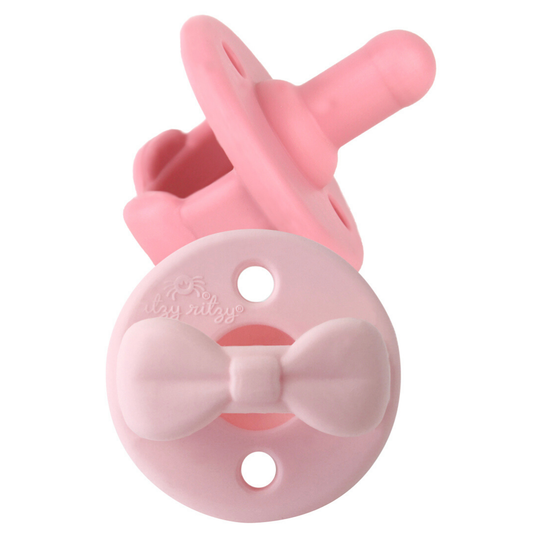 Pacifier Set (2-pack): Pink Bows