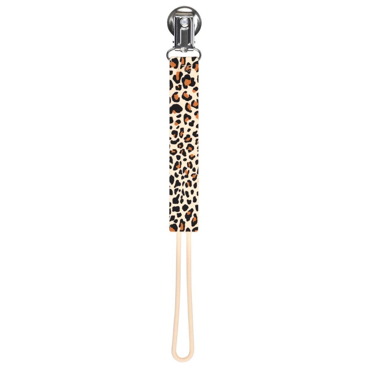 Leopard All Silicone Modern Pacifier Clip